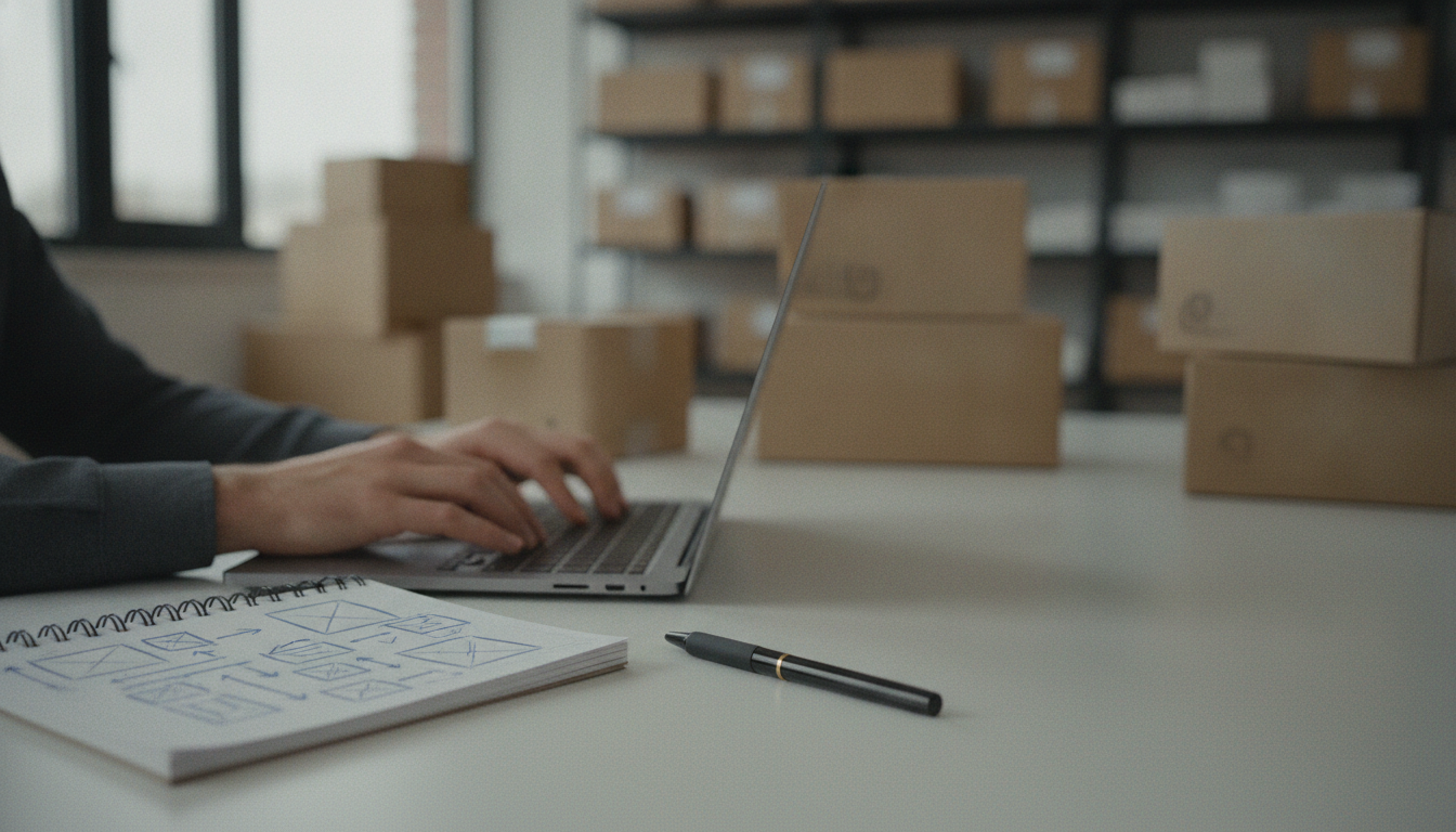 Dashboard per creare un ecommerce con configurazione prodotti e impostazioni vendita online